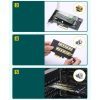 Pagarinājuma kartes adapteris PCIe 3.0 X4 Papildu divi SSD sloti M.2 M-Key un M.2 B-Key