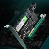 Pagarinājuma kartes adapteris PCIe 3.0 X4 Papildu divi SSD sloti M.2 M-Key un M.2 B-Key