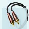 Kabeļa vara kabeļa audio 3,5 mm mini ligzda - 2x RCA 2M