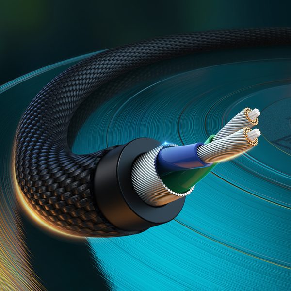 Kabeļa vara kabeļa audio 3,5 mm mini ligzda - 2x RCA 2M