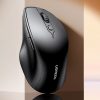 Klusais ergonomiskais bezvadu datora pele 2x AA - melns