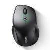 Klusais ergonomiskais bezvadu datora pele 2x AA - melns