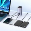 12in1 daudzfunkcionāls rumbas ugreen cm555 adapteris - pelēks