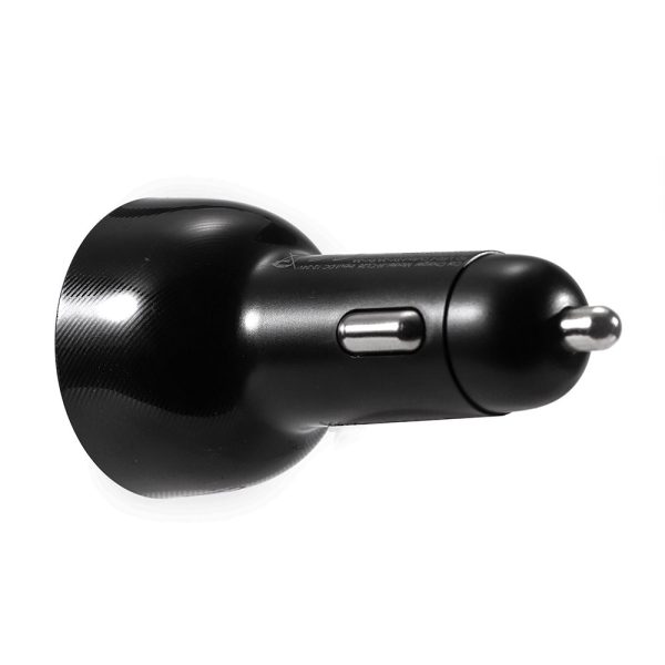 Automašīnas lādētājs vieglākiem 3 USB portiem un 2x USB -C 70W - melns