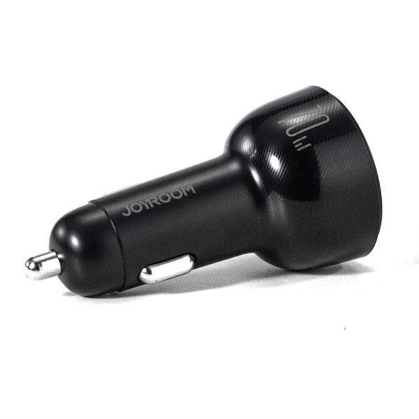 Automašīnas lādētājs vieglākiem 3 USB portiem un 2x USB -C 70W - melns