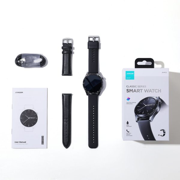 SmartWatch Jr -FC2 klasiskā sērija ar funkcijas funkciju - melna