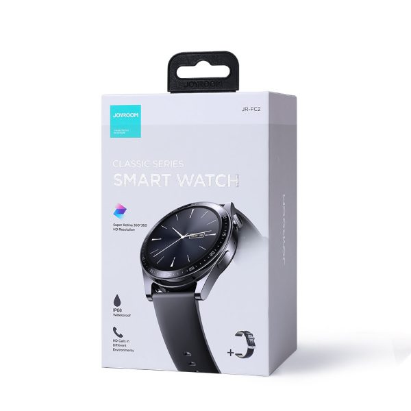 SmartWatch Jr -FC2 klasiskā sērija ar funkcijas funkciju - melna