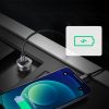 Ātrās automašīnas lādētājs USB-A un USB-C 30W PD PPS-GRAY