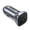 Ātrās automašīnas lādētājs USB-A un USB-C 30W PD PPS-GRAY