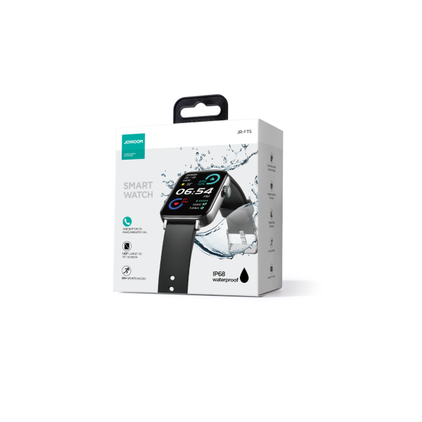SmartWatch Jr-Ft5 fit-life sērija ar funkciju-melnu funkciju