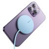 Vienkārša mini3 induktīvā magnētiskā lādētāja magsafe qi 15w - zils