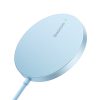 Vienkārša mini3 induktīvā magnētiskā lādētāja magsafe qi 15w - zils