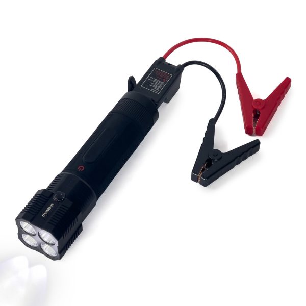 3in1 lēciena starteris + PowerBank 8000mah automašīnas sākas + LED lukturis - melna