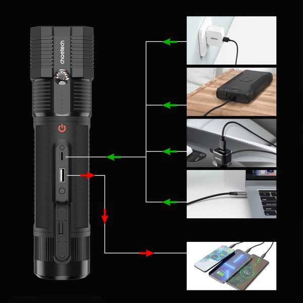 3in1 lēciena starteris + PowerBank 8000mah automašīnas sākas + LED lukturis - melna