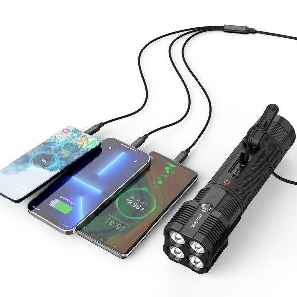 3in1 lēciena starteris + PowerBank 8000mah automašīnas sākas + LED lukturis - melna