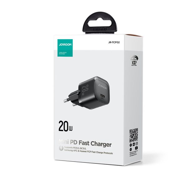 Mini USB-C 20W PD Jr-TCF02-Mells lādētājs