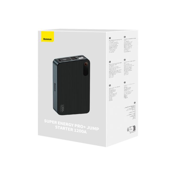 3in1 Jump Starter starter 1200a + PowerBank 7200mAh + LED lukturis - melna
