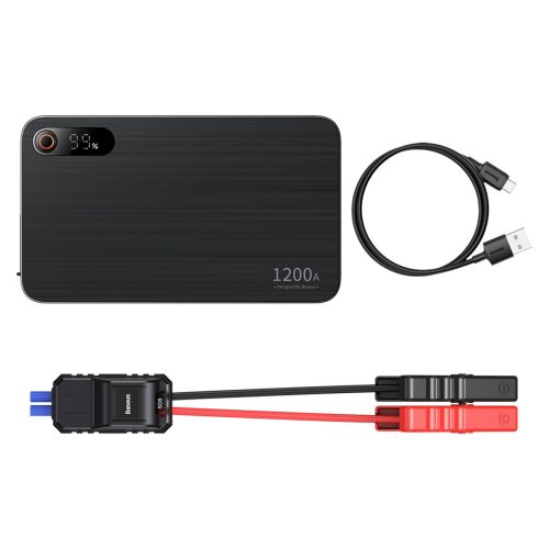 3in1 Jump Starter starter 1200a + PowerBank 7200mAh + LED lukturis - melna