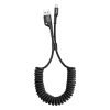 Kabelis Kabelis iPhone Spring USB - zibens zivju acs 1m melns