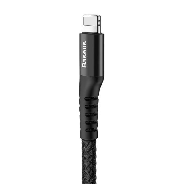 Kabelis Kabelis iPhone Spring USB - zibens zivju acs 1m melns