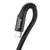 Kabelis Kabelis iPhone Spring USB - zibens zivju acs 1m melns