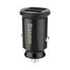 Mini automašīnas lādētājs 2x USB graudu cregeriem melnā krāsā