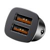 Square 2X USB3.0 Ātrā maksa 3.0 SCP AFC 30W kvadrātveida automašīnas lādētājs