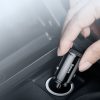 Smart Car Charger apļveida 2x USB QC3.0 Ātrā uzlāde 3.0 SCP AFC 30W Black