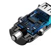 Smart Car Charger apļveida 2x USB QC3.0 Ātrā uzlāde 3.0 SCP AFC 30W Black
