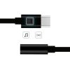 1019227-7-adapter-przejsciowka-z-usb-c-na-gniazdo-hurtel-hurtownia-sklep USB-C adaptera adapteris 3,5 mini Jack Black Audio ligzdai