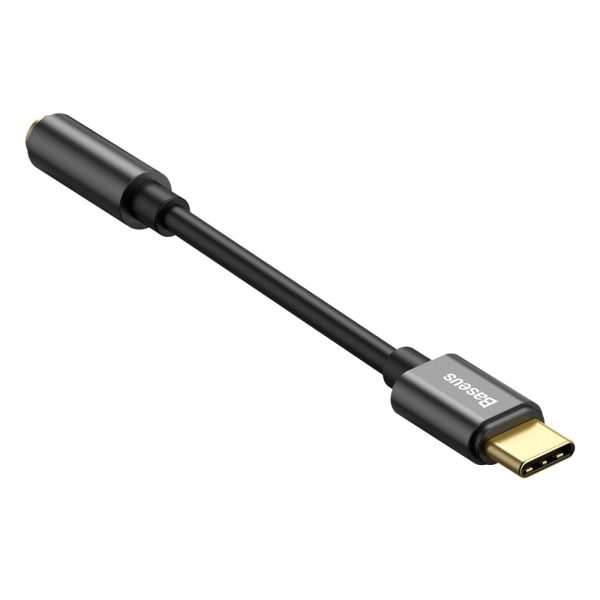 Adapteris austiņām L54 Adapteris ar USB-C audio ligzdai 3,5 mm DAC Black