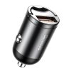 Mini Car Charger Intelligent Tiny Star USB 30W Quick Charge Grey