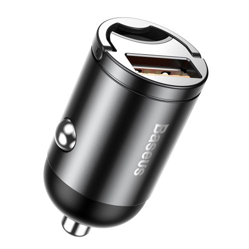 Mini Car Charger Intelligent Tiny Star USB 30W Quick Charge Grey