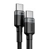 COUFERE neilona kabeļa USB-C barošanas piegāde 2,0 100W 20v 5a 2m pelēkā krāsā