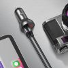 2x USB 4,8A 24W automašīnas lādētājs ar LCD displeju