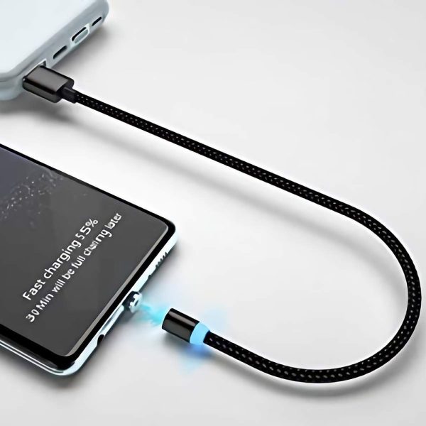 Spraudnis -uzgaļa magnētiskā kabeļa iPhone zibens sudraba