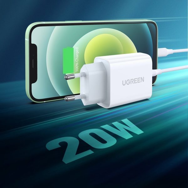 USB enerģijas piegāde 3.0 Ātrā maksa 4,0+ 20W 3A baltais lādētājs