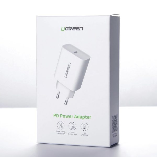 USB enerģijas piegāde 3.0 Ātrā maksa 4,0+ 20W 3A baltais lādētājs