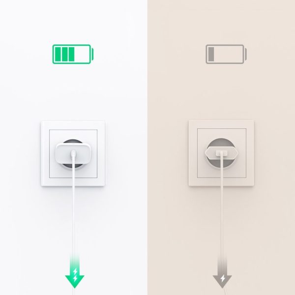 Ātrais tīkla lādētājs USB-C Power Piegāde 30 ar ātro uzlādi 4.0 balts