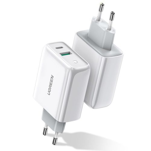 Ātrais tīkla lādētājs USB-C + USB 36 ar ātras uzlādes 4.0 Power Piegādi baltu