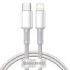 Ātra uzlādes kabeļa iPhone USB -C - zibens barošanas piegāde 20W 1m balts