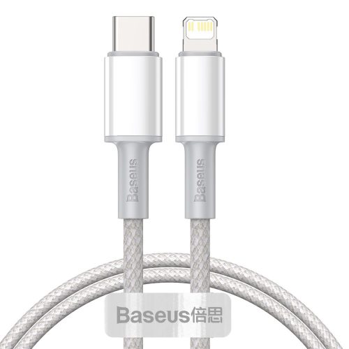 Ātra uzlādes kabeļa iPhone USB -C - zibens barošanas piegāde 20W 1m balts
