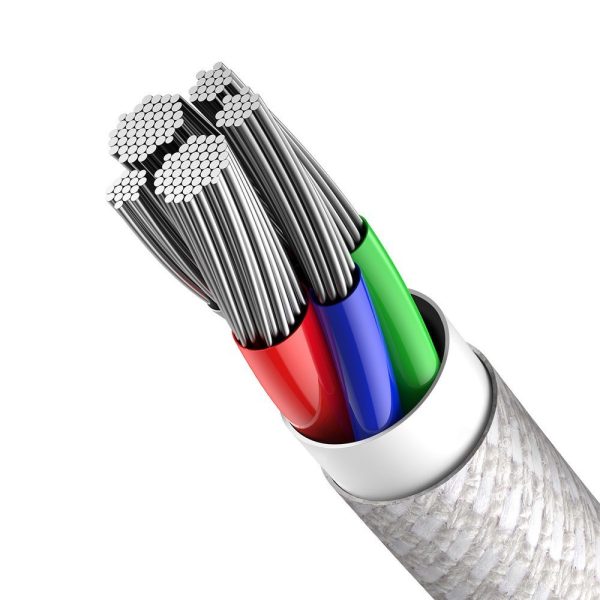 Ātra uzlādes kabeļa iPhone USB -C - zibens barošanas piegāde 20W 1m balts
