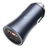 Ātrs USB-C +B automašīnas lādētājs 40W Golden Contactor Pro Grey