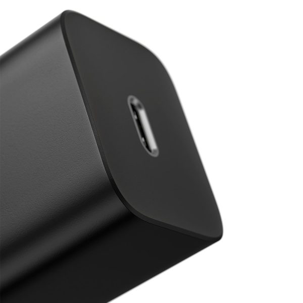 Ātrs lādētājs iPhone Super Si 1C 20W barošanas piegāde + USB -C kabelis - zibens 1m melns