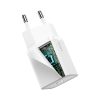 Ātrs lādētājs iPhone Super Si 1C 20W barošanas piegāde + USB -C kabelis - zibens 1m balts