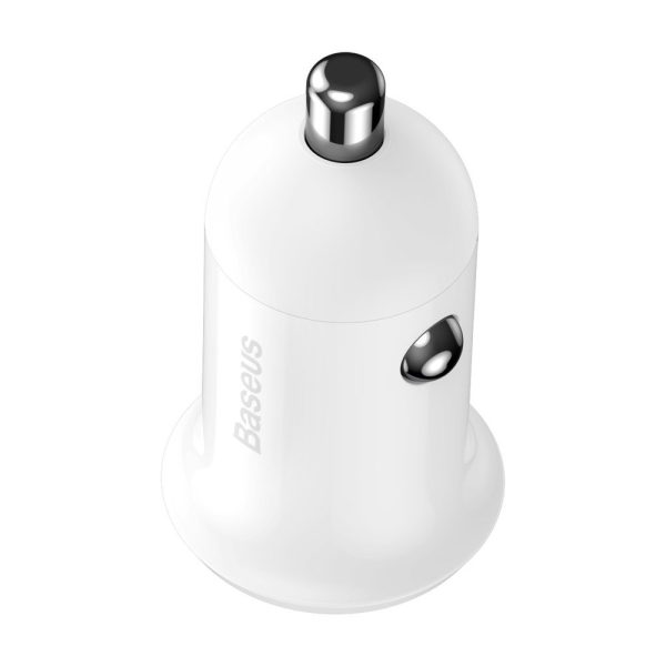 Automašīna lādētājs graudiem Pro 2x USB 4,8A balto šķiltavu ligzdai