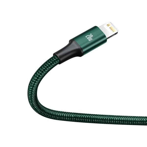 Ātra 3in1 USB-C Cable-USB-C / zibens / mikro USB 20 1,5 m zaļā krāsā