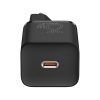 Ātra tīkla lādētājs SI QC PD 25W 3A + USB-C 1M kabelis melns