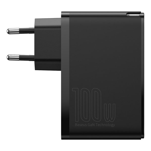 Fast Gan2 Pro USB USB-C QC PD 100W Black Charger